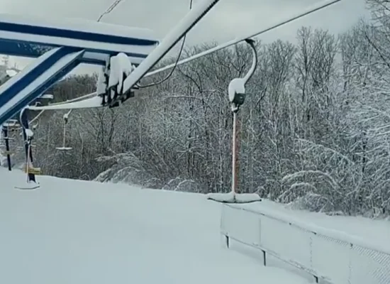 Выпал снег в Арсеньеве